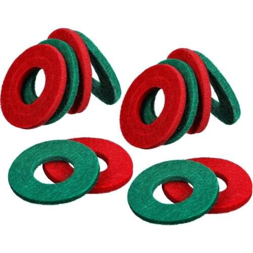 12/30Pcs For Battery Terminal Anti-corrosion Washers Car Fiber Battery Terminal Protector Gasket Pads Red &Green Car Accessories