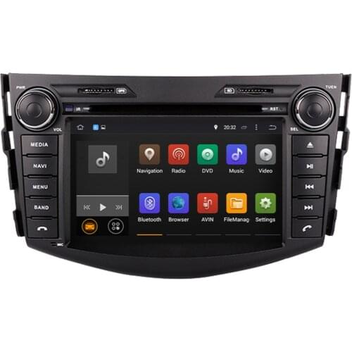 Auto Radio Stereo Multimedia Player Android 9.0 Octa Core 4GB RAM Car DVD GPS Navigation Head Unit For Toyota RAV4 2006-2012