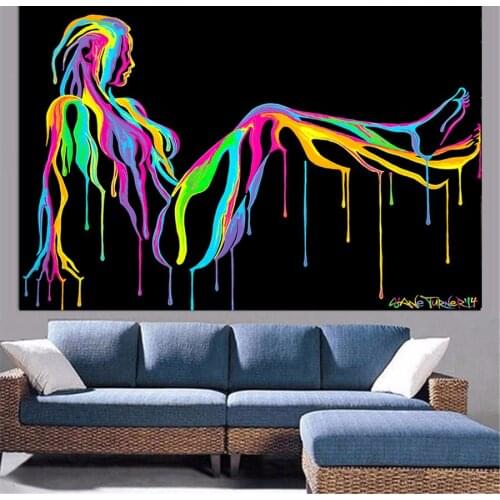 Diy Diamond Painting Abstract Art Body Painting Diamond Mosaic Full Square Drill Embroidery Woman Nude Cross Stitch Home Decor