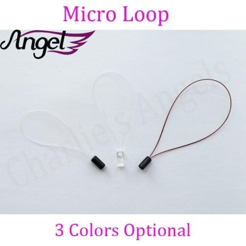Angels 100pcs Micro Plastic Transparent Loops/Beads Redo Loop Rings Hair Extensions Replacement Hair Loop Tools Accessories