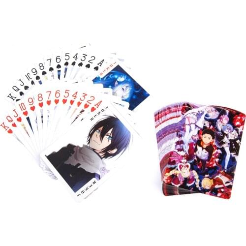 Anime JK Re:Life in a Different World from Zero Anime Playing Cards Paper Poker Cards