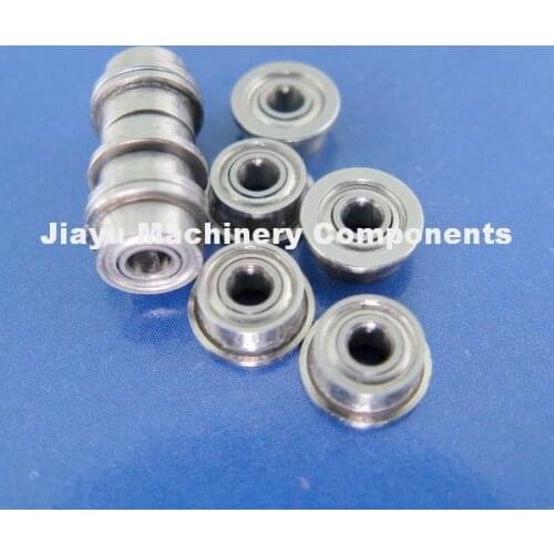 Free Shipping 50 PCS SMF52ZZ Flanged Bearings 2x5x2.5 mm Stainless Steel Flange Ball Bearings