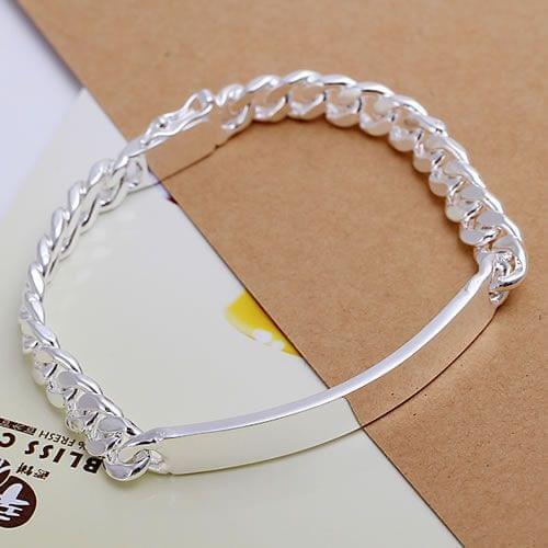 H182 925 sterling silver bracelet, 925 sterling silver fashion jewelry 8mm Cow Leather Bracelet /aopajfwa eafamrma