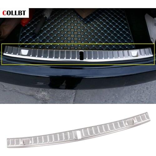 For BMW 7 Series G11 G12 730li 740li 2016 2017 Stainless Steel Rear Trunk Bumper Protector Sill Plate Cover Trim Accessories