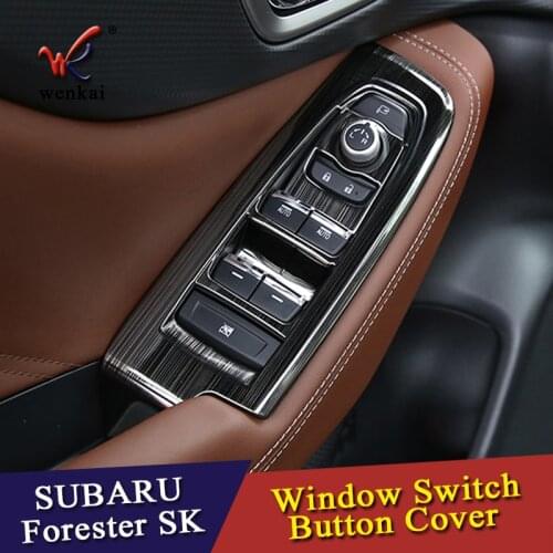 For Subaru Forester SK 2018 2019 Interior Accessories Door Armrest Window Switch Button Cover Trim Sticker