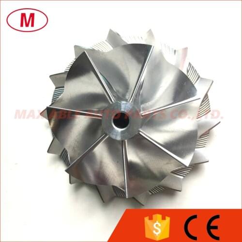 K16 Turbocharger Aluminum 2618/Milling compressor wheel/Turbo Billet compressor wheel 54.64/71.00mm 7+7 blades Forward Rotation