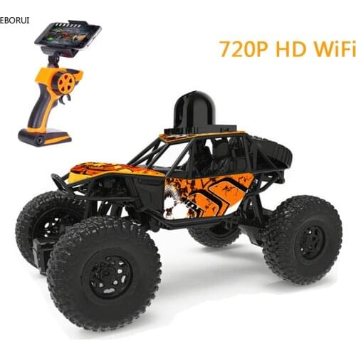 EBORUI S003W WiFi RC Car 2.4Ghz 1:22 2WD Off-road Cross-Country Climbing Car WiFi FPV 2.0MP HD Camera Remote Control Car Toy RTR