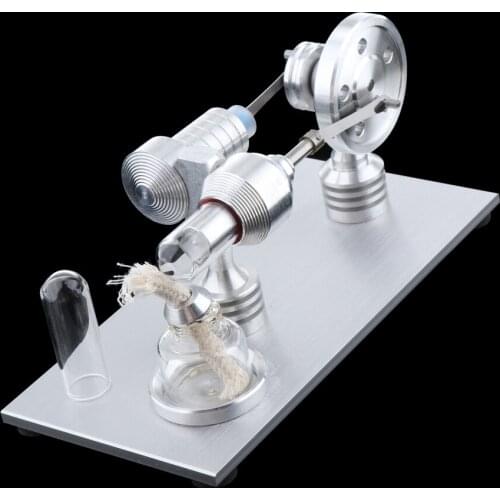 Mini Hot Air Stirling Engine Single-Cylinder Students Physical Science Kits