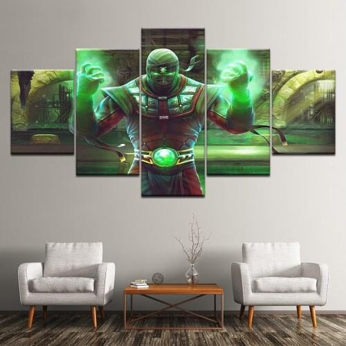 Painting Modular Art Canvas Wall 5 Panel Mortal Kombat 9 Home Decor Print Tableau Picture For Living Room Game Poster Artwork