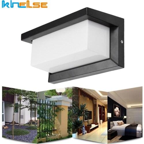 Outdoor Lighting Waterproof Modern Wall Lamps Aluminum E27 Socket Courtyard Garden Corridor Porch Wall Mounted Lighting Fixtures
