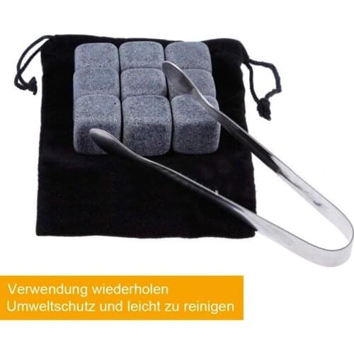 Natural Whiskey Stones Sipping Whisky Stone Ice Cubes, Reusable Chilling Stone For Whiskey Wine Wedding Gift Favor Christmas Bar