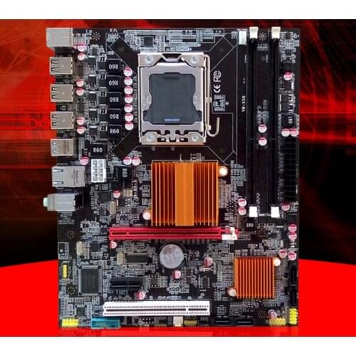 New motherboard x58 motherboard with USB3.0 port support ecc ram LGA 1366 DDR3 ATX mainboard Free shipping