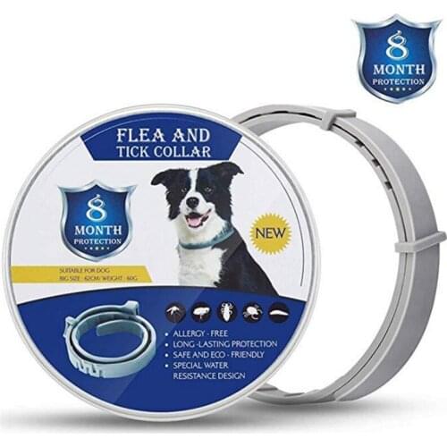 8 Month Flea & Tick Prevention Collar Removes Flea And Tick Collars for Cats Dogs Mosquitoes Repellent Collar Insect Mosquitoes