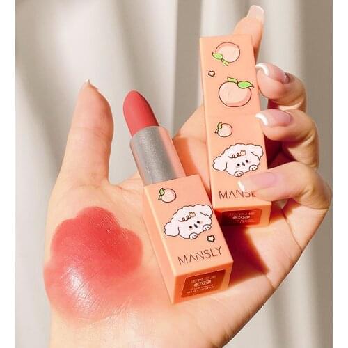 Pearlescent Lipstick, Waterproof Lipstick, Non-marking, Matte Lip Gloss, Lip Cosmetics Makeup Brown Lip Gloss