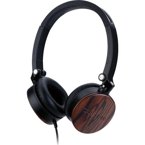 Takstar ML 750 Sandalwood Portable Stereo Headphone MFi Headphone with Control Button/ Microphone come with portable bag