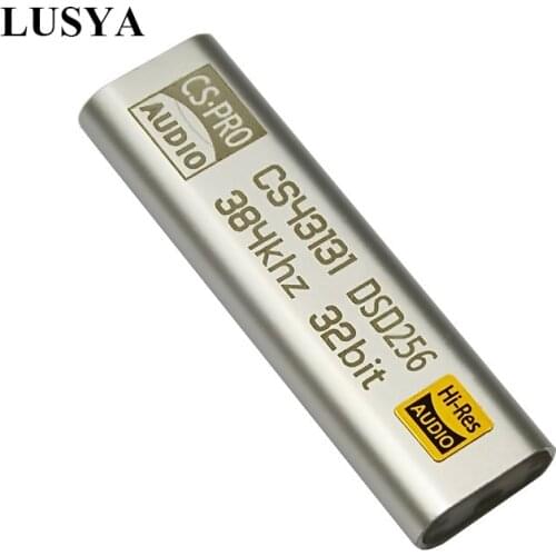 Lusya CS43131 SA9312L Portable Decoding Headphone AMP Type C Lightning Decoding Line 384K 32Bit DSD256