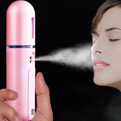 2in1 Portable Mini Nano Mist Facial Steamer Skin Test Deep Hydrating Spray Face Mist Sprayer USB Body Nebulizer Skin Care Tool