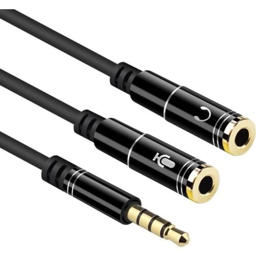 Headphone Splitter Audio Cable 3.5mm Male to 2 Female Jack 3.5mm Splitter Adapter Aux Cable for iPhone Samsung MP3 Player