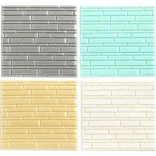 Self-adhesive 3D Wall Stickers, Bricks Style Wall Paper PE Foam Panel