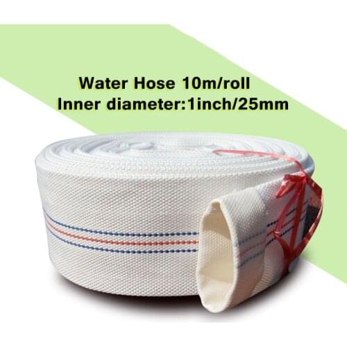 10m/roll 1inch Canvas Water Hose High Pressure Antifreeze Explosion-proof Garden Irrigation Water Pump Fire Hose