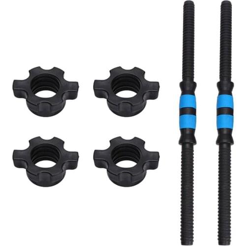1 Set 50cm Dumbbell Bar Barbell Connecting Rod Hand Bell Grip Rod Household Fitness Equipment Rod for Home Gym Use (2pcs Dumbbel