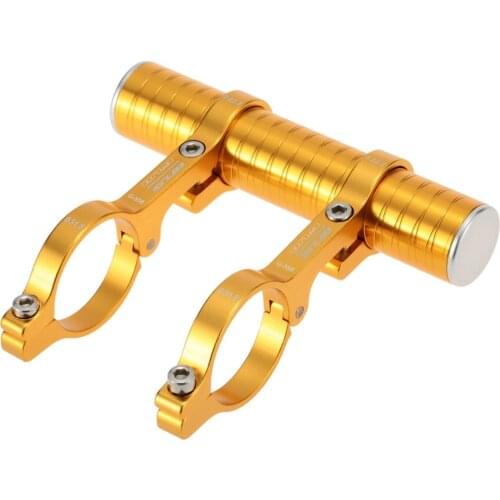 GUB Bike Double Handlebar Extensions Mount Aluminum Alloy Extender Holder for Light&Computer Clip 31.8mm MTB Bicycle Extender