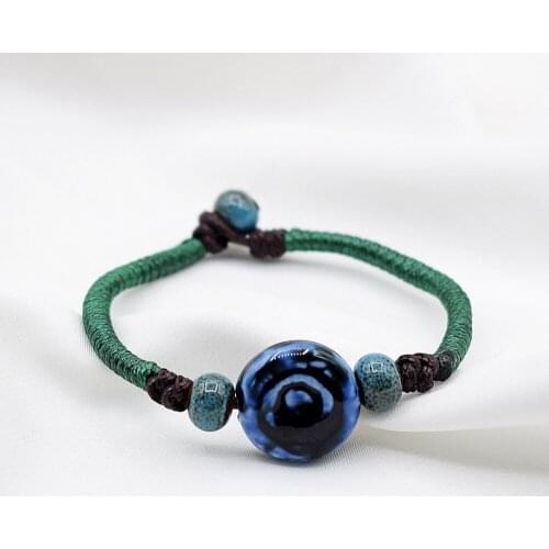 1PC Ceramic Girls Little Fresh Gift Knitting Bracelet For Students