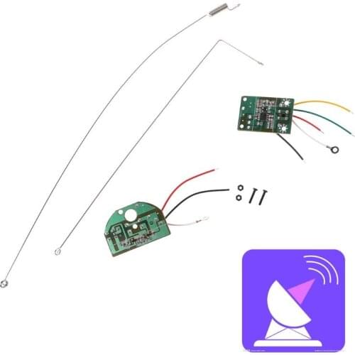 2CH Remote Control 27MHZ Channel Radio Module Transmitter Receiver Board Antenna BX0E