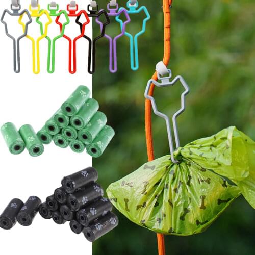 6 Rolls Dog Poop Bags With Bag Holder Biodegradable Pet Waste Bags Doggy Litter Poop Bag Dispenser Pets Products For Dogs