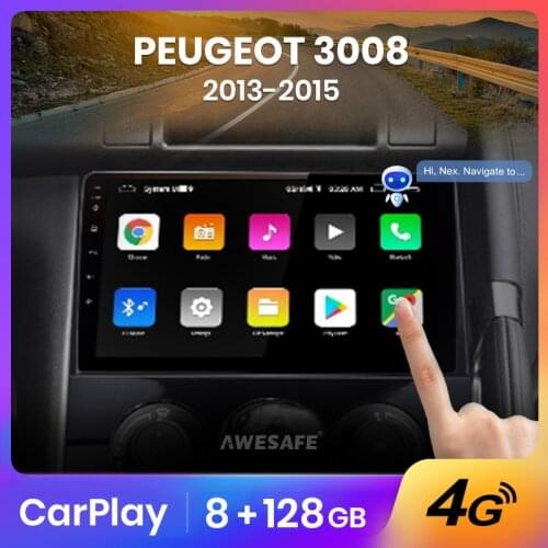 AWESAFE PX9 For Peugeot 3008 2013 2014 2015 Car Radio Multimedia Video Player Navigation GPS No 2 din DVD Android 10