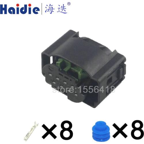 Free shipping 1set 8pin auto plastic waterproof plug electric wiring harness cable connector 1-1418552-1