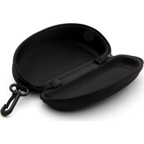 Big Black Zipper Case for Sunglasses Box Eyewear Package Eye Sun Glasses Zip Bag Pouch