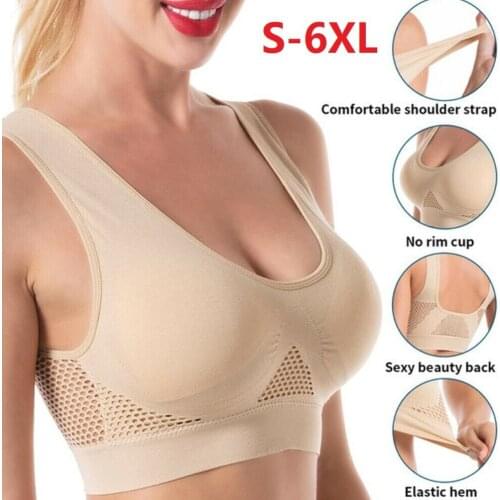 Top selling Bras Plus Size 5XL Seamless Bra Sexy Wire Free Top Lingerie Breathable BH Women deep v-neck backless body sexy bra
