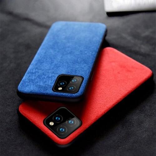 Genuine Cow Suede Leather Phone case for iphone 11Pro 11 Pro Max X XR XS Max 6 6S 7 8 plus 5S SE 2020 360 Full protective cover