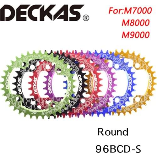Deckas round Mountain bike bicycle Chain ring BCD 96mm 32/34/36/38T 96BCD-S 7-11speed for shimano M7000 M8000 M9000 crank