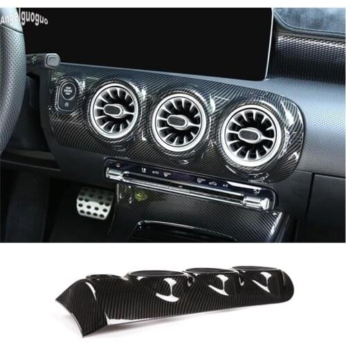 For Mercedes Benz A class W177 2019-21 Car Center console panel air conditioner outlet frame cover Headlight switch sticker LHD