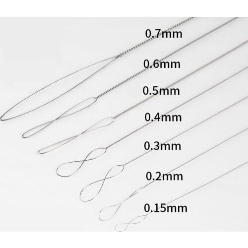 2Pcs/Lot Stainless Steel Big Eye Beading Needles Easy Thread String Cord Pins For Beads and Pearls DIY Jewellry Making Tools