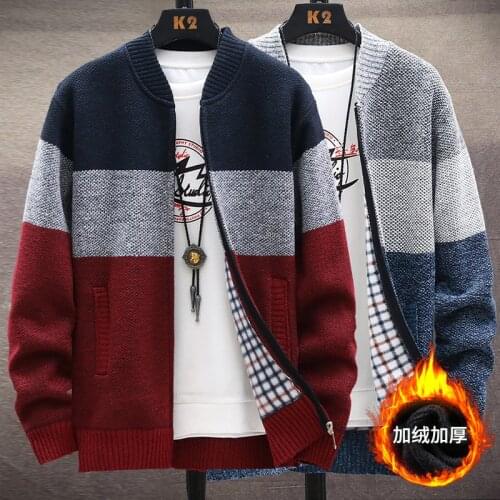 Cardigan men sweater sweater men male winter mens coat mens cardigan homme Sweater Cardigan Jacket Men Winter Mock 2021 Neck