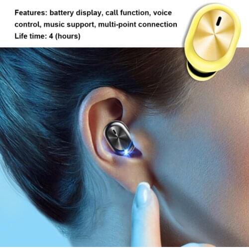 In-Ear Mini Invisible Ture Wireless Earphone Bluetooth-compatible Headphone F911 Earbud Stereo Headset Portable Audio 2021