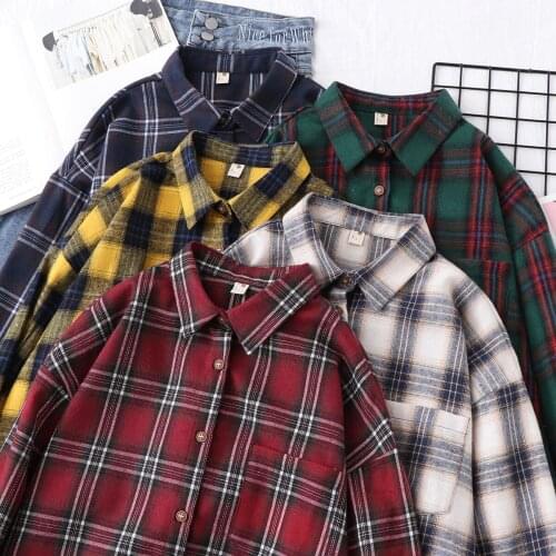Pearl Diary Women's Plaid Shirts