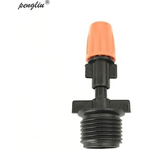 10 Pcs Garden Irrigation Mist Nozzle Spray Adjustable System Single Spray Nozzle Connect to 1/2 "Connector Garden Tools IT110