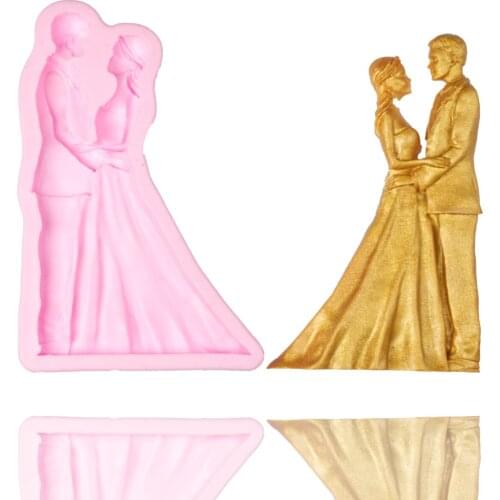 Romantic Wedding Silicone Molds DIY Chocolate Molds Pastry Tools Accessories Cake Decorating Tools Silicone Molds For Baking