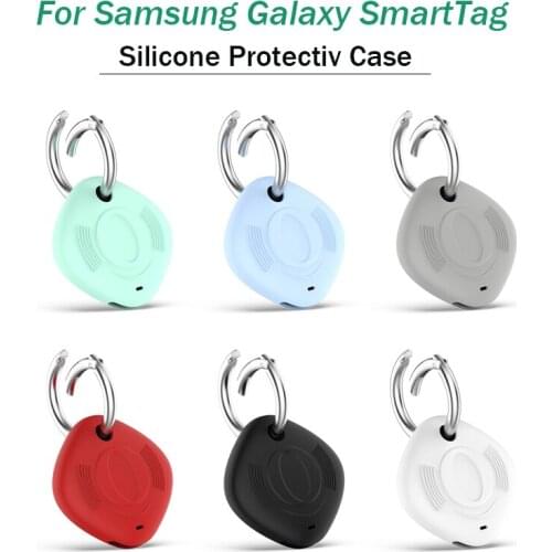 Silicone Case For Samsung Galaxy SmartTag Protective Cover For Samsung Locator Tracker Anti-lost Device Keychain Protect Sleeve