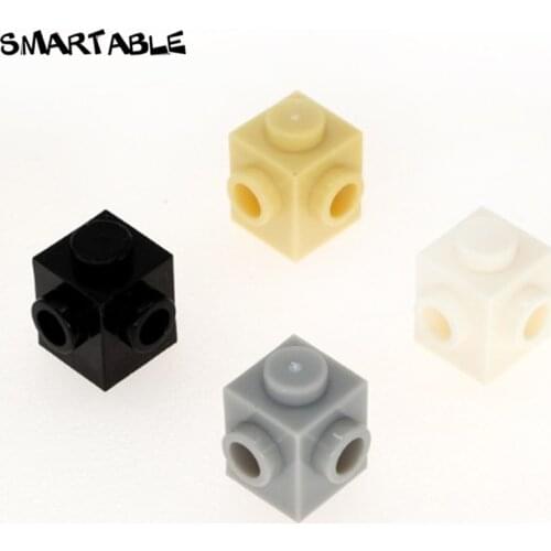 Smartable Brick Special 1 x 1 with Studs on 2 Sides Building Blocks Parts Toys For Kids Compatible 26604 100pcs/lot