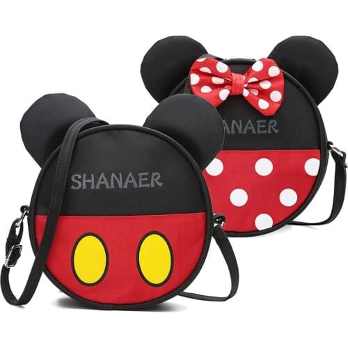 Disney Mickey Mouse Cute Cartoon Shoulder Bag Parent-child Messenger Bag Kindergarten Men and Women Baby Fashion Trend Backpack