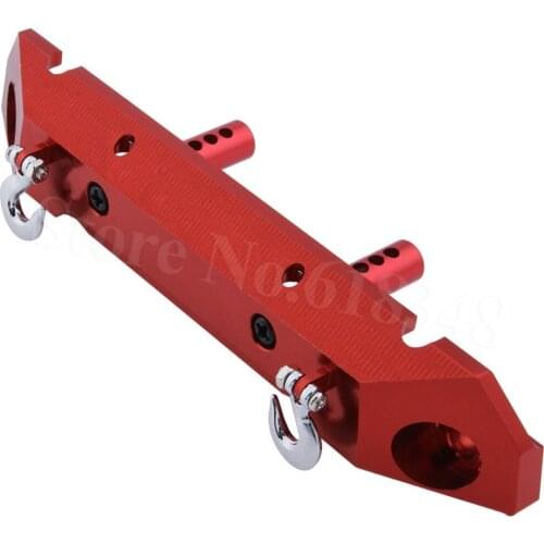 Aluminum Alloy Rear Bumper + Tow Hook for 1/10 Axial SCX10 RC Rock Crawler Hop Up Parts AX80126