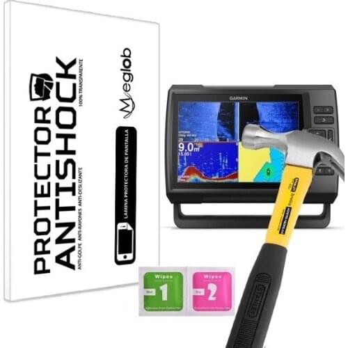 Screen protector Anti-Shock Anti-scratch Anti-Shatter compatible with Garmin Fishfinder Striker Plus 9sv