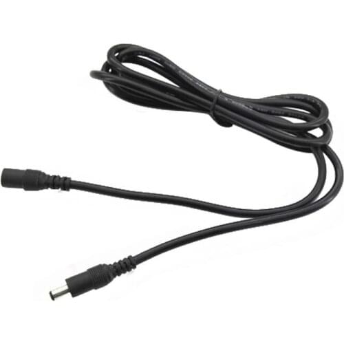 1m 2m 3m 5M DC Light Strip Connector Power Plug with extension wire 5.5 X 2.1 mm DC female & Male Jack adapter