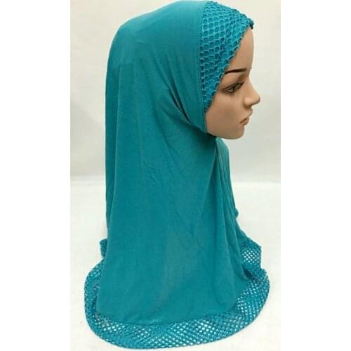 12 pieces/lot) large size 70cm big muslim one peice hijab islamic scarf ML0132