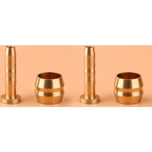 4pcs Bicycle Brake Oil Pressure Pipe Joint T Head Olive Head Oil Needle Brake Olive Head Mountain Bike Brake Pipe Accessories